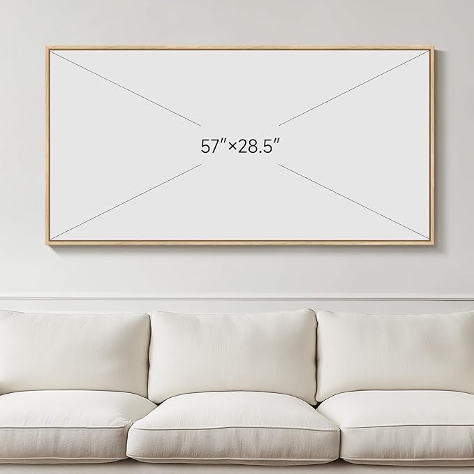 Large Framed Neutral Abstract Canvas Wall Art - Image 8