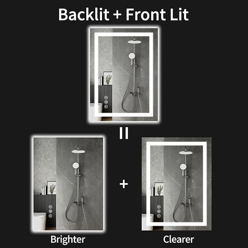 20"x28" LED Bathroom Mirror - Image 2