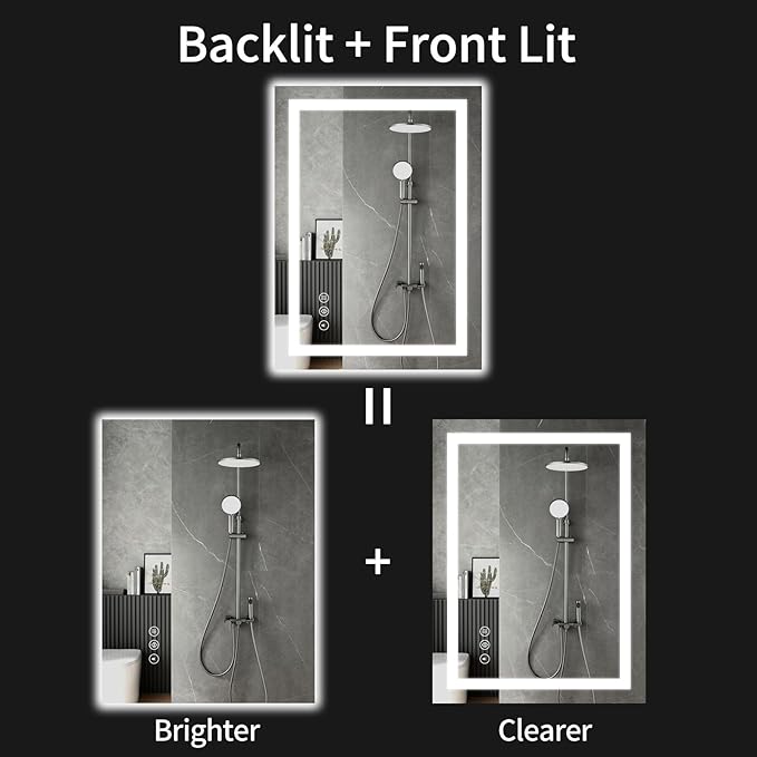 LED Bathroom Mirrors 26"x38" Bathroom Mirror - Image 2
