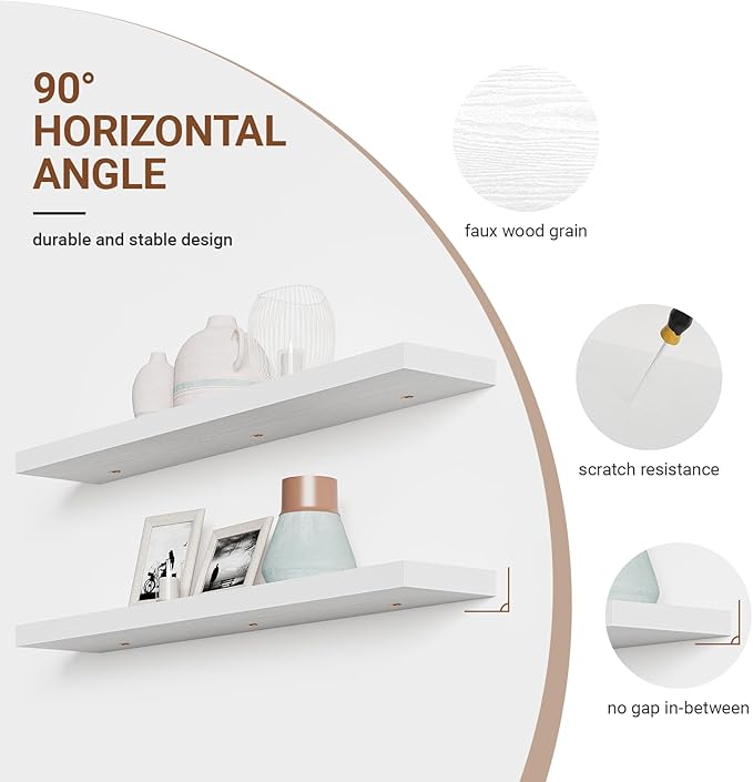 Heimlove 55 Inch Long Floating Shelves - Image 5
