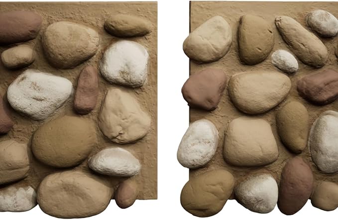 EverStone River Rock Faux Rock Panel, Canyon Dune Color - Image 8
