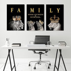 GUBIYU Family Where Life Begins Love Never Ends Word Sign Wall Decor, Letters - Image 2