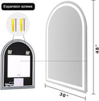 Arched LED Bathroom Mirrors - Image 8