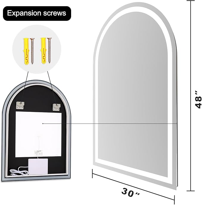 Arched LED Bathroom Mirrors - Image 8