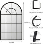 Arch Wall Mirror Mounted Decorative, Arched Window Pane Mirror - Image 7