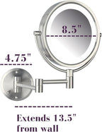 JERDON Wall-Mounted Vanity Mirror - Image 4