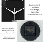 XNM Black Wall Clock Round 24 Inch Battery Operated Silent Wall Clock - Image 9