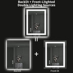 LOAAO 28"X32" LED Bathroom Mirror - Image 6