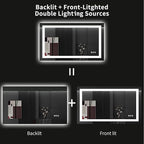 LOAAO 40X24 LED Bathroom Mirror - Image 6