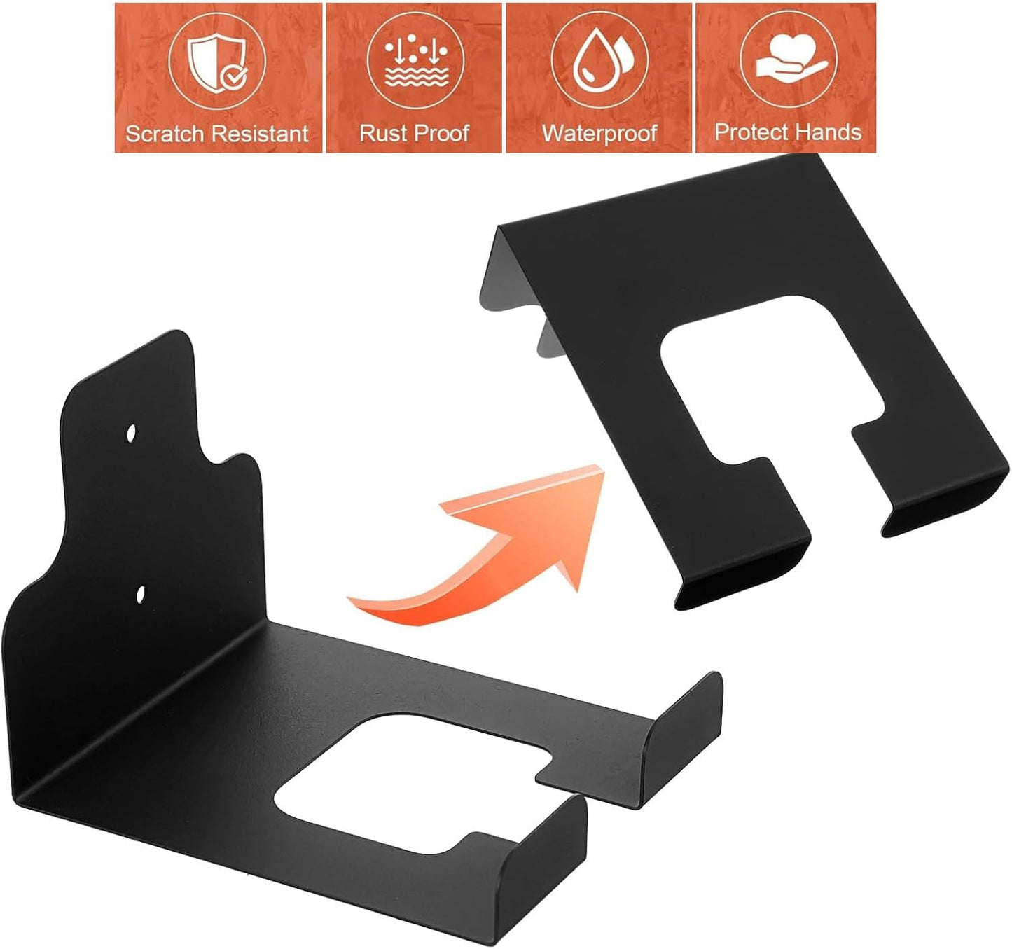 2 Pack Weed Eater Hanger，Weedeater Rack Garage Organizer Trimmer Rack, Garden Power Tool Hanger Weed Whackers Holder Wall Mounted for Grass Trimmer, Hedge Trimmer, Garage Trimmer, Garden Tools