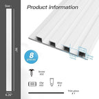 Art3d 8-Pack 96 x 6in. WPC Acoustic Slat Wall Panel - Image 4