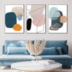 MPLONG Aesthetic Wall Art Large size 24" x 32" x 3 Panels Of Framed Decorative - Image 3