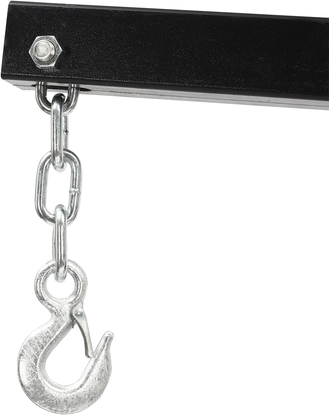 2 Ton Folding Engine Hoist 6.89Ft Lifting Height Heavy Duty Carbon Steel Crane Hoist Lift Hydraulic Powered Folding Engine Hoist Cherry Picker with 6 Wheels for Garage Workshop