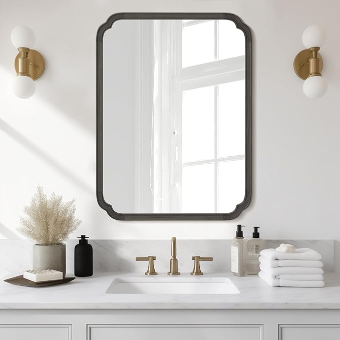 WallBeyond 30" x 40" Rounded Corner Arch Wall Mirror by WallBeyond