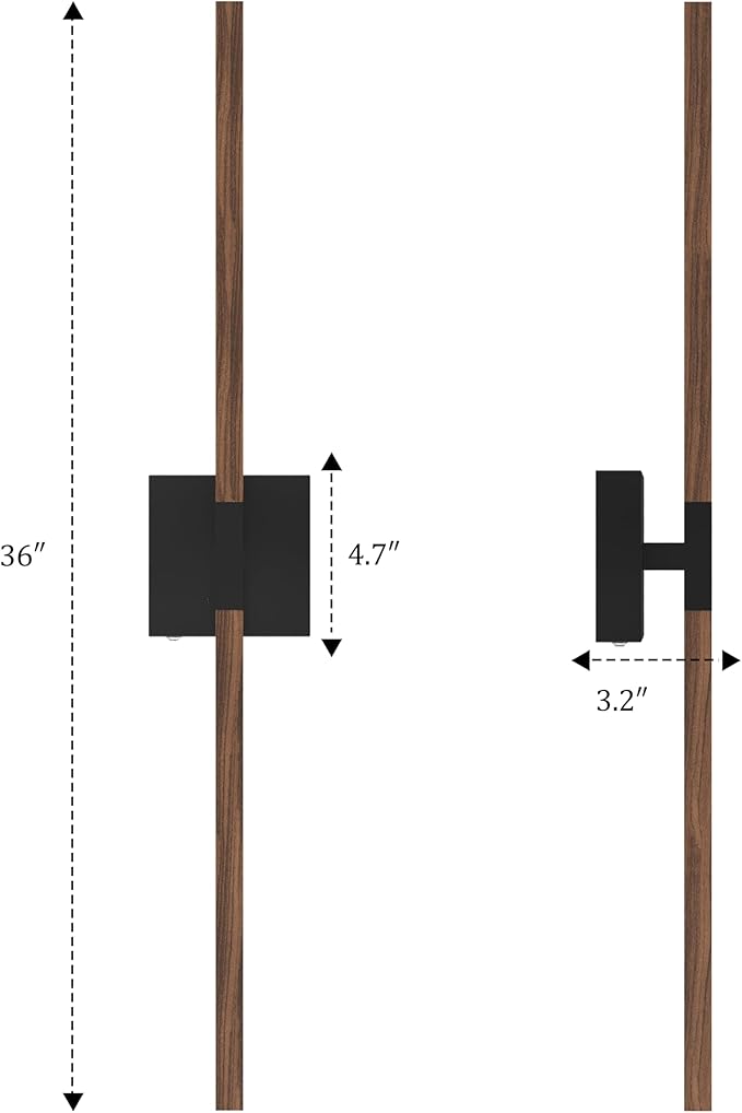 Rayogale 36 Inch Rechargeable Battery Operated Wall Sconce Set Two, 8000mAh - Image 6