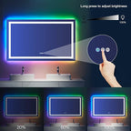 LOAAO 60”X40“ RGB LED Bathroom Mirror - Image 5