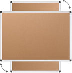 VIZ-PRO Cork Notice Board, 48 X 36 Inches - Image 3