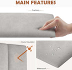IFNOW Wall Mounted Upholstered Headboard King, 3D Peel and Stick Soundproof - Image 3