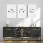 GUBIYU Inspirational Wall Decor Stay Positive, Work Hard, Make it Happen Wall - Image 3
