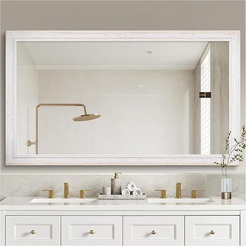 36 x 60 Rustic Wooden Framed Wall Mirror by nolsia