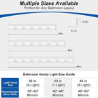 IZORRO LED Modern Bathroom Lights Fixtures, Matte White Acrylic Wall Lighting - Image 3