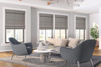 Cordless Woven Wood Roman Shades, 69W x 60H, Eastfield Umber, Sizes 20-72 Wide - Image 2