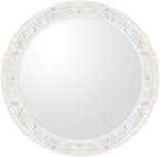Large Round Mirror 36 Inch, Natural Mother of Pearl Inlay Mosaic Frame Circle - Image 7