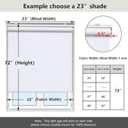 AOSKY Cordless Roller Shades Blackout Blinds - Image 3