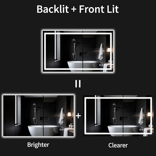 36"x48" LED Bathroom Mirror - Image 2