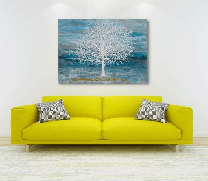 Yihui Arts Canvas Art Wall Decor, Modern Nature Teal Artwork Prints, Large Size - Image 8