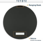 TETOTE Silver Round Mirror for Bathroom, 30 Inch Modern Circle Mirrors - Image 6