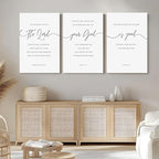 GUBIYU Christian Canvas Wall Art Set of 3, The Lord Your God is Good Wall Art - Image 3
