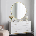 WallBeyond Round Wavy Mirror for Wall Decorative 32 inch, Modern Round Mirror - Image 3