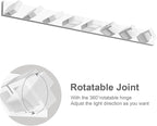 Ralbay 52" Modern Chrome Vanity Lights 8 Lights Acrylic Stainless Steel LED - Image 2