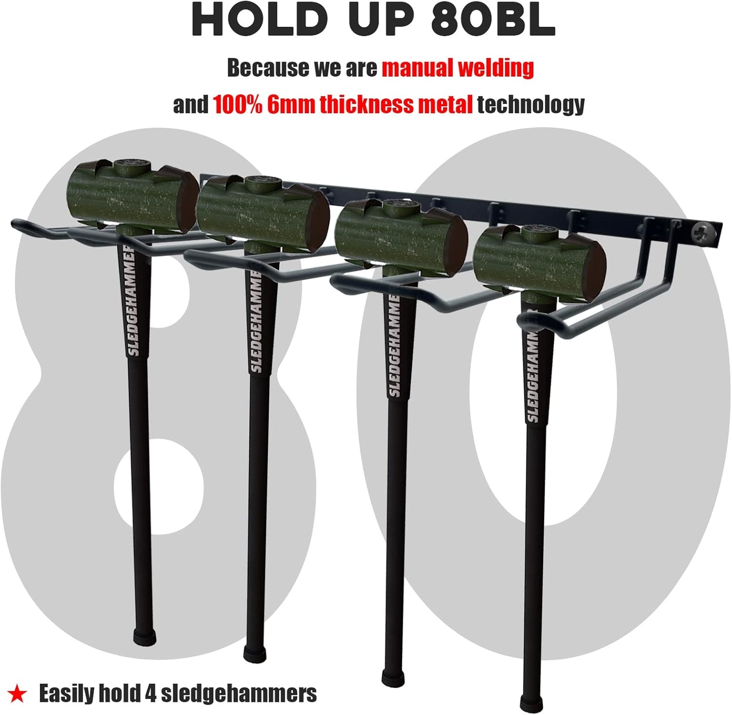 2 Pack Drill Holder, Power Tool Organizer Wall Mount, 80lb Heavy Duty Bearing Capacity Garage Storage, 4 Cordless Metal Shelf, Utility Storage Rack for Dewalt Cordless Tools Father Day Gifts