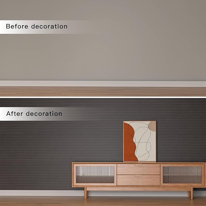 3D Wall Panels - 4PCS 47.2"x23.6" Faux Stone Wall Covering - MCM Modified Clay - Image 3