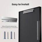 LOAAO Black Bathroom Mirror 84"X32" - Image 7