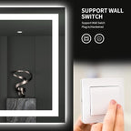 LOAAO 28"X32" LED Bathroom Mirror - Image 7