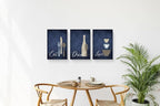 GUBIYU Kitchen Wall Art Set of 3, Rustic Farmhouse Decor, Eat Drink Love Sign - Image 6