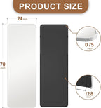 Delma Full Length Mirror, Wall Mounted, Freestanding or Leaning, Rounded - Image 2