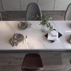 Large White Marble Granite Wallpaper Peel Stick Thicken 48x354inch Waterproof - Image 4