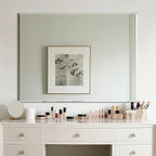 Ruomeng Frameless Mirror for Wall, 48x36 Inch Bathroom Vanity Mirror Farmhouse - Image 8