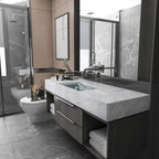 Large White Marble Granite Wallpaper Peel Stick Thicken 48x354inch Waterproof - Image 3