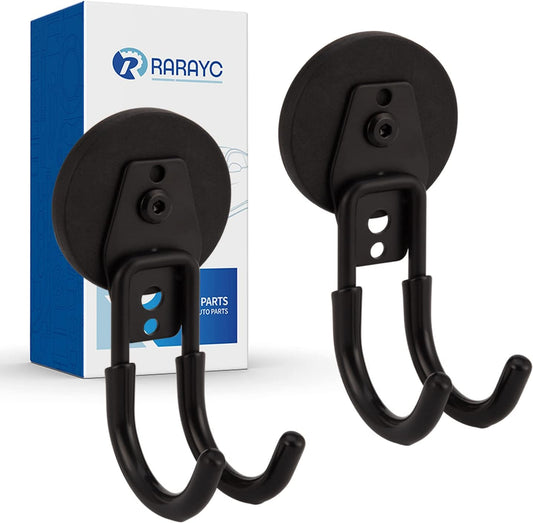 2 Pcs Magnetic Hook Heavy Duty, Strong Magnet Hooks for Garage Tools Hose Rope Electric Drill