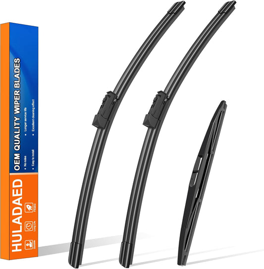 HULADAED® 26'' 18'' 16'' Windshield Wipers Replacement for Subaru Outback Legacy 2023-2020,Silicone Front Rear Wiper blades for MY Car-All Weather & Quiet(3 PACK)