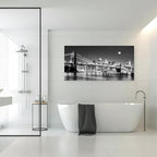 Baisuart-Q30398 Brooklyn Bridge Night View 1 Panels Landscape Artwork Canvas - Image 7