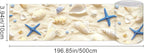 HOMETITUTE Wallpaper Border Peel and Stick Wall Border Sandy Seashell - Image 3
