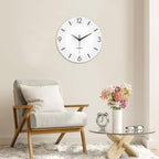 XFM Large Minimalist Wall Clocks Battery Operated 24 Inch White Modren Wall - Image 3