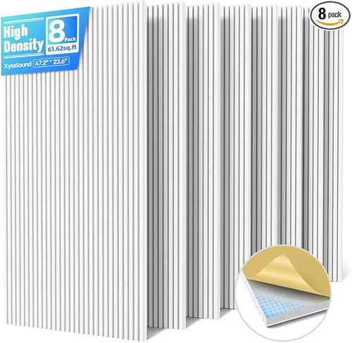 8 Pack Large Acoustic Panels Sound Absorbing by Unknown