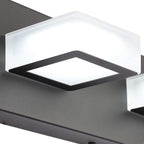 Ralbay 6 Lights LED Modern Dimmable Matte Black Vanity Light Acrylic Modern - Image 7